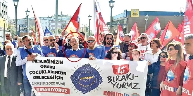 Eğitim-İş başkanı Orhan Yıldırım, girmeyin dediği sınava girip Başöğretmen oldu!