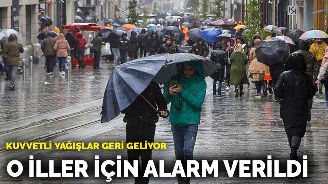 Meteoroloji o iller için 'alarm' verdi! Kuvvetli sağanak yağışa dikkat