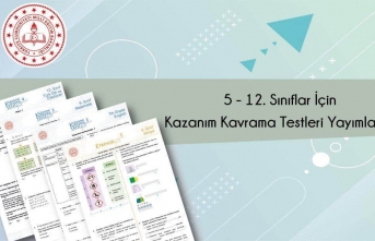 Ortaokul ve lise için Kazanım Kavrama Testleri yayınlandı