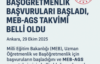 Uzmanlık ve Başöğretmenlik Başvuruları Başladı, MEB-AGS Takvimi Belli Oldu