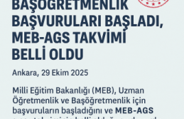 Uzmanlık ve Başöğretmenlik Başvuruları Başladı,...