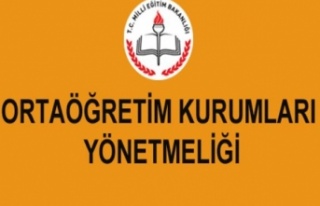 MEB Ortaöğretim Kurumları Yönetmeliğinde değişiklik