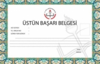 MEB Personeline Başarı, Üstün Başarı Belgesi...