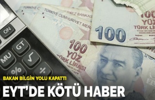 EYT'de kötü haber! Bakan Bilgin yolu kapattı