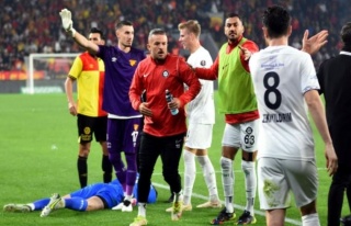 Saldırıya uğrayan Altay kalecisi Ozan Evrim Özenç'in...