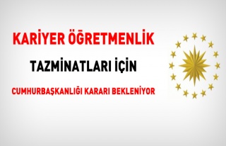 Kariyer öğretmenlik tazminatları için Cumhurbaşkanlığı...