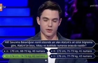 Kim Milyoner Olmak İster'de milyonluk soru bugün...