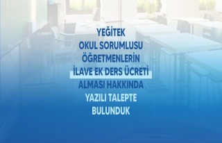 YEĞİTEK Okul Sorumlusu öğretmenlerin ilave ek...