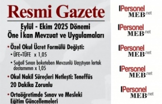 Eylül - Ekim 2025 Dönemi Öne Çıkan Mevzuat ve Uygulamaları