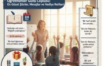 24 Kasım Öğretmenler Günü Coşkusu: En Güzel Şiirler, Mesajlar ve Hediye Rehberi