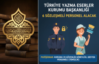 Türkiye Yazma Eserler Kurumu Başkanlığı'ndan 6 Sözleşmeli Personel Alımı